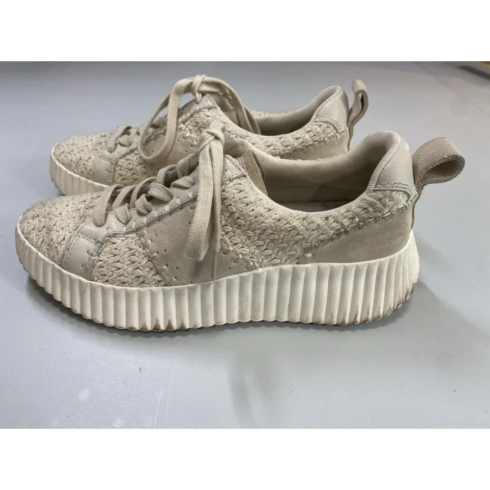 Dolce Vita Dolen Sneaker Womens Size 7 Crochet Rich Mom Quiet Luxury Preppy Chic